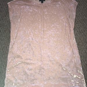 Light Pink Felt T-shirt Dress.